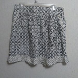 Ann Taylor LOFT Geometric Print Skirt